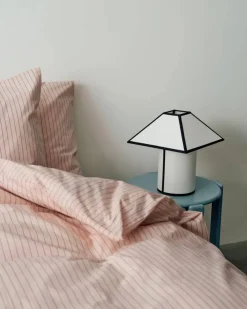 Best HAY Fineline påslakan 150x210 cm Soft pink
