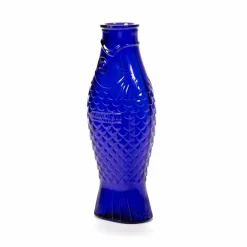 Serax Fish & Fish glasflaska 85 cl Cobalt blue