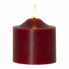 Discount Star Trading Flamme blockljus LED 12 cm Röd