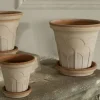 Bergs Potter Fleur kruka med fat 2 delar Rosa Ø21 cm