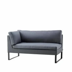 Sale Cane-line Flex modulsoffa Grey höger inkl. dynor