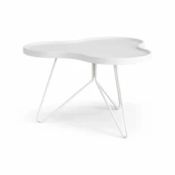 Online Swedese Flower mono bord 62x66 cm H39 cm Ask vitlaserad