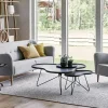 Sale Swedese Flower mono bord 62x66 cm H45cm-ek natur-krom