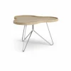 Sale Swedese Flower mono bord 62x66 cm H39cm-ek natur-krom