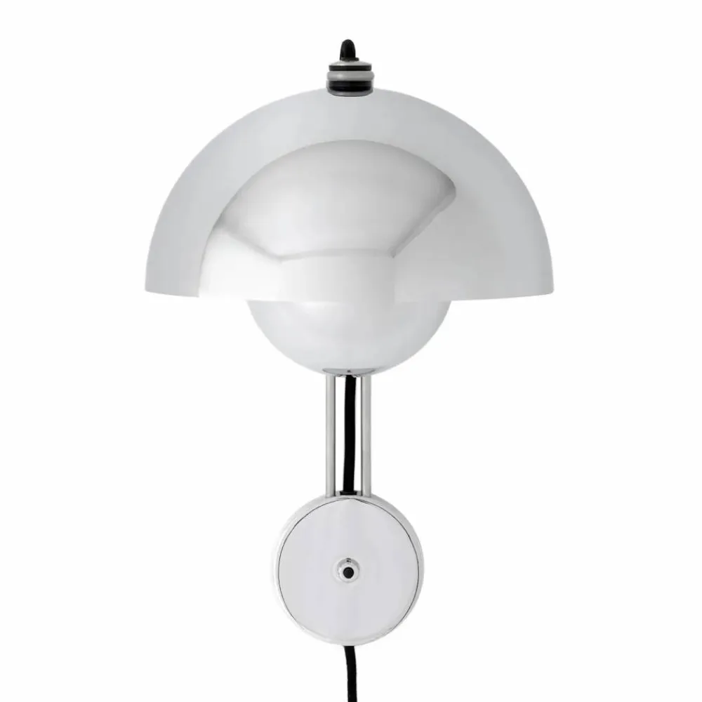 &Tradition Flowerpot VP8 vägglampa Chrome-plated