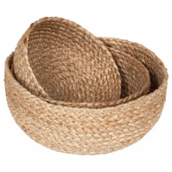 Dixie Flätad brödkorg 3-pack Natur