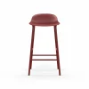 Normann Copenhagen Form barstol låg 65 cm red rödlackerad stålben
