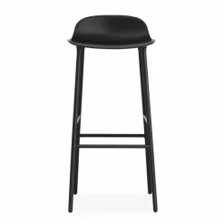 Normann Copenhagen Form barstol metallben 75 cm svart