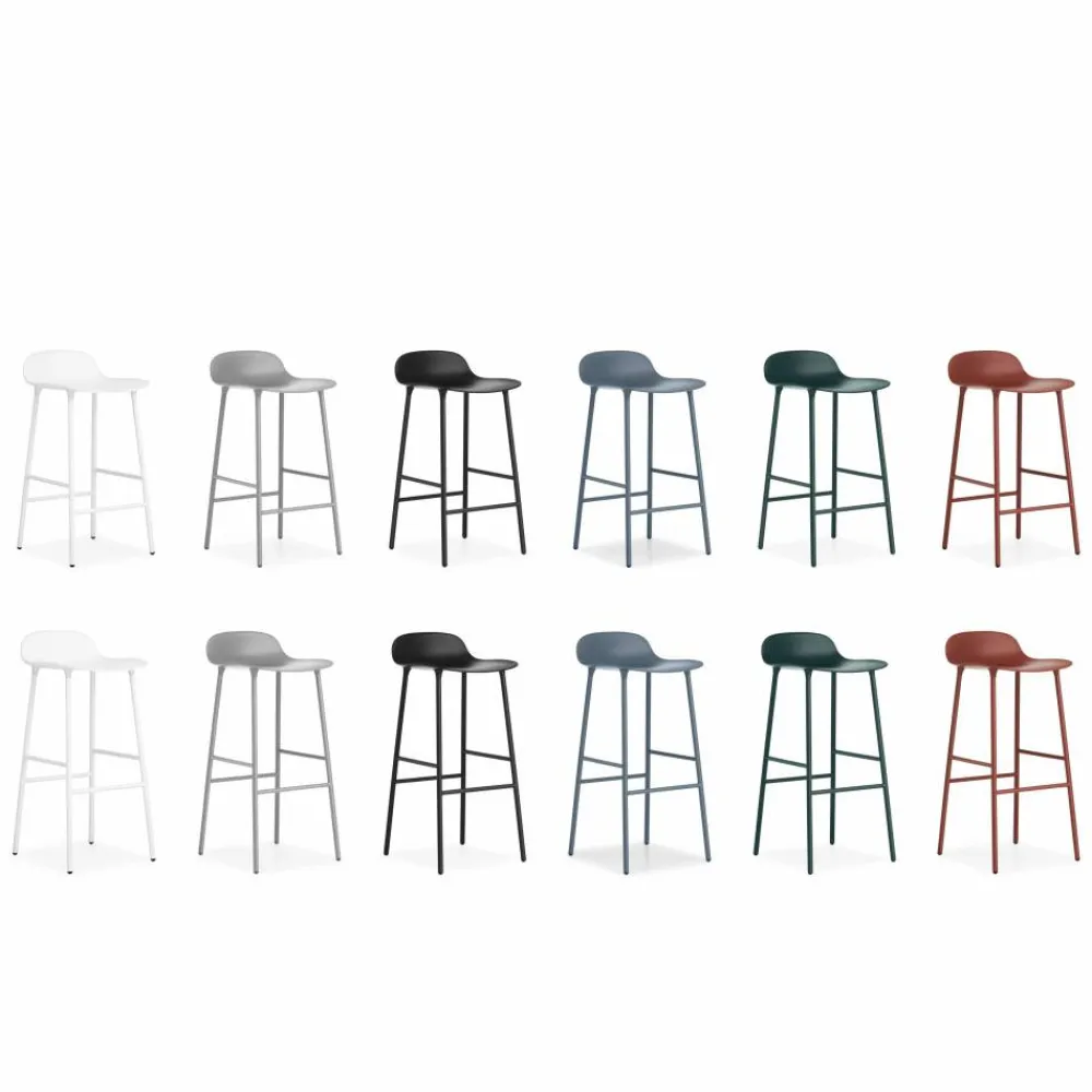 Best Normann Copenhagen Form Chair barstol metallben vit