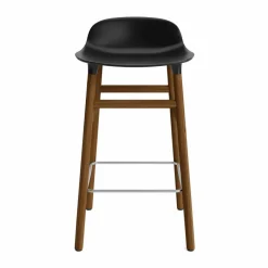 Normann Copenhagen Form Chair barstol valnötsben svart
