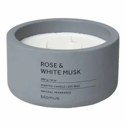blomus Fraga doftljus 25 timmar Rose & White Musk-Flintstone