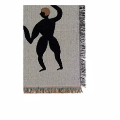 Ferm Living Free tapestry pläd 120x170 cm Grey