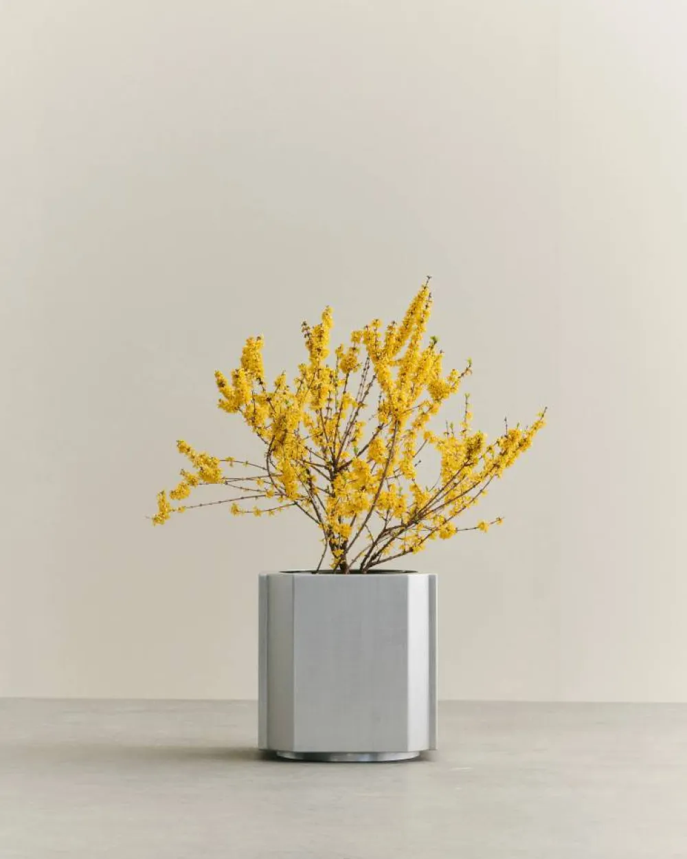 Louise Roe Funki kruka L 52 cm Brushed Aluminium