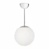 Konsthantverk Funkis Glob pendel White-chrome Ø20 cm