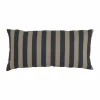 Garden Glory randig kudde Svart-beige 25x50 cm
