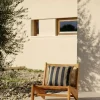 Garden Glory randig kudde Svart-beige 50x50 cm