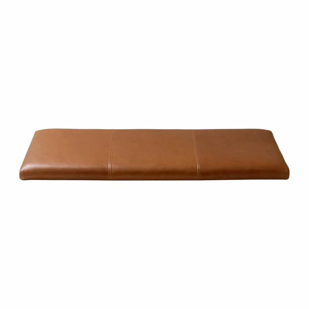 Maze Gentle sittdyna till bänk Elmo läder vintage cognac 74 5x2 5x28 5 cm