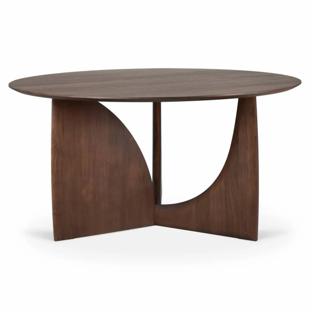 Outlet Ethnicraft Geometric matbord Mörkbetsad teak 150 cm