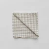 Tell Me More Gingham rutig linneservett 45x45 cm Natural