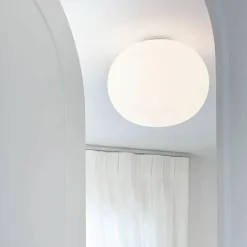 Clearance Flos Glo-Ball C1 vägg- och taklampa Vit