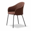 Clearance Fredericia Furniture Gomo Armchair karmstol tube base Blazer CUZ4D Dunalk-black