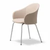 Fredericia Furniture Gomo Armchair karmstol tube base Blazer CUZ47 Fairfield-rostfritt stål