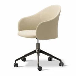 Fredericia Furniture Gomo Armchair kontorsstol swivel base 5-star Mylla 221-flint