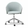 Outlet Fredericia Furniture Gomo Armchair kontorsstol swivel base 5-star Mylla 811-polerad aluminium