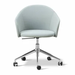 Outlet Fredericia Furniture Gomo Armchair kontorsstol swivel base 5-star Mylla 811-polerad aluminium