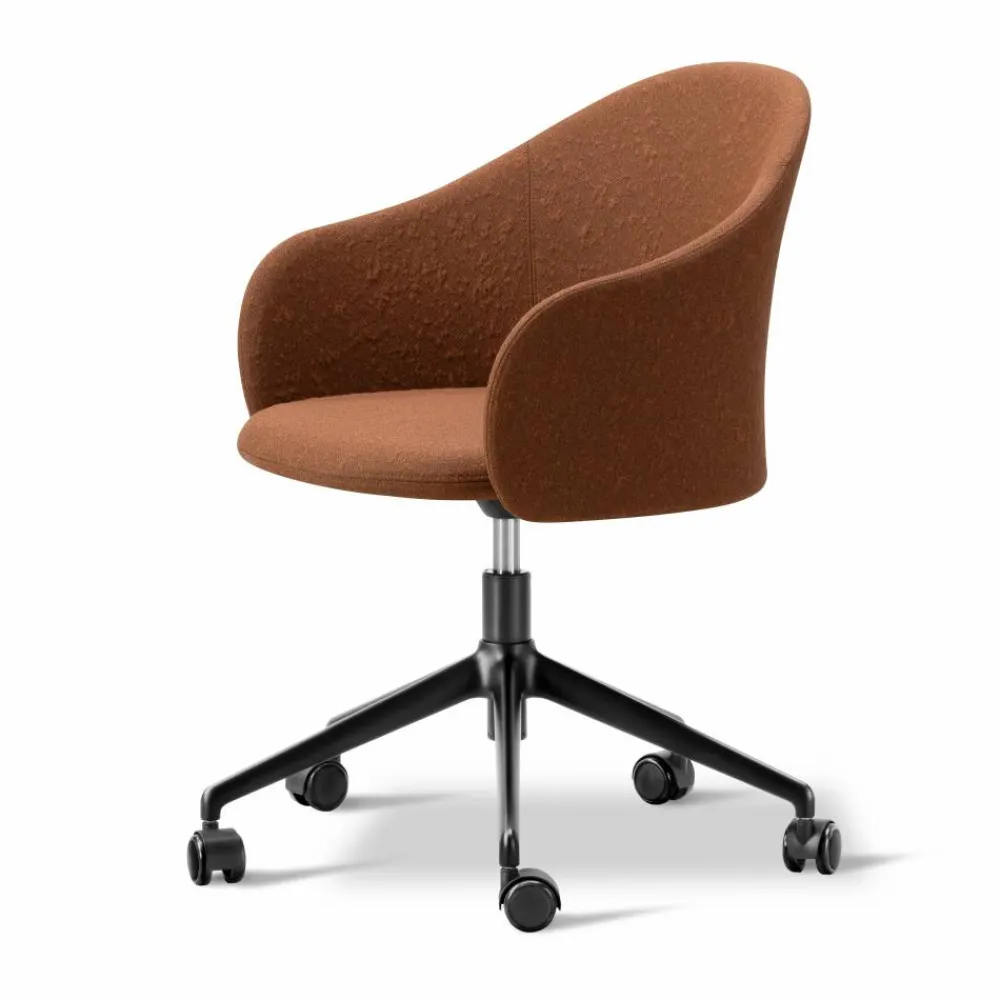 Fredericia Furniture Gomo Armchair kontorsstol swivel base 5-star Myr 362-black