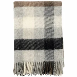 Klippan Yllefabrik Gotland ullpläd 130x200 cm Multi grey