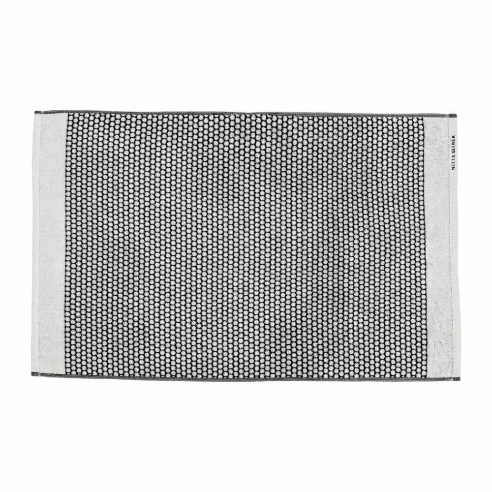 Mette Ditmer Grid badrumsmatta 50x80 cm Svart-off white