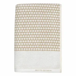 Clearance Mette Ditmer Grid gästhandduk 38x60 cm 2-pack Sand-off white