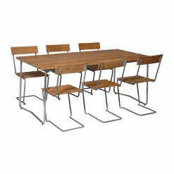 Online Grythyttan Stålmöbler Grythyttan matgrupp B31 + 6st Stol 1 teak