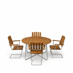 Sale Grythyttan Stålmöbler Grythyttan matgrupp ø120 cm - ek olja