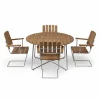 Clearance Grythyttan Stålmöbler Grythyttan matgrupp ø120 cm - teak