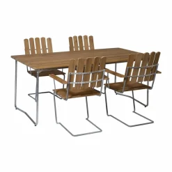 Sale Grythyttan Stålmöbler Grythyttan matgrupp teak B31 170cm + 4st A2