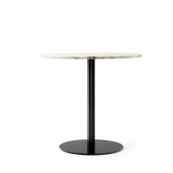 Discount Audo Copenhagen Harbour Column matbord Marble off white-svart stativ Ø80 cm