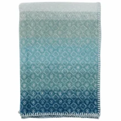 Outlet Klippan Yllefabrik Havanna barnfilt 90x130 cm Aqua multi