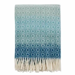 Sale Klippan Yllefabrik Havanna ullpläd Aqua multi