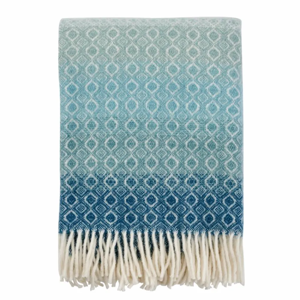 Sale Klippan Yllefabrik Havanna ullpläd Aqua multi
