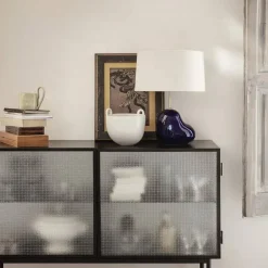 Best Ferm Living Haze sideboard cashmere vågigt glas