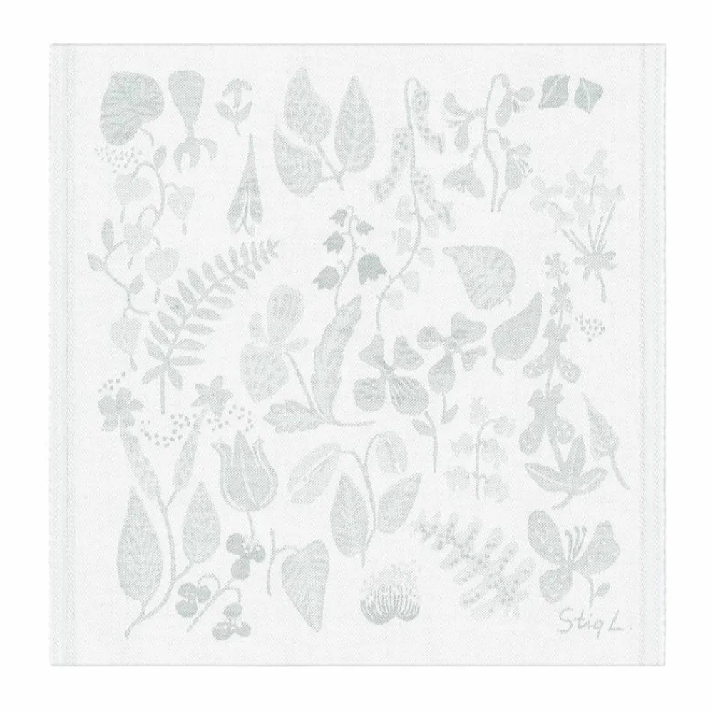 Ekelund Linneväveri Herbarium servett 35x35 cm Grå
