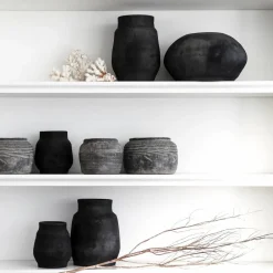 Online Tell Me More Hero kruka L Ø15 cm Svart