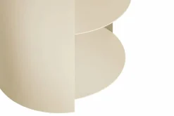 New Hem Hide sidobord Ø38x41 cm Light ivory textured