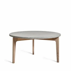 Mavis Höllviken soffbord Ø80 cm Kalksten-vitpigmenterade ekben