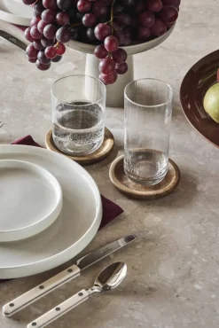 Best Scandi Living Hollow glasunderlägg Ø9 cm 4-pack Akacia