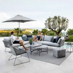 Cane-line Horizon modulsoffa Natté light grey höger