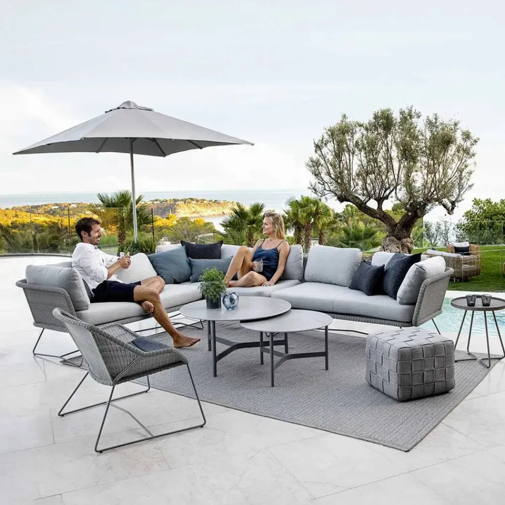 Cane-line Horizon modulsoffa Natté light grey höger