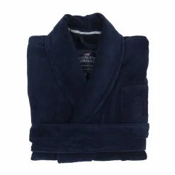 Hot Lexington Hotel Velour morgonrock XL Dress Blue